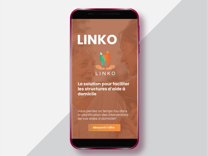 Maquette de l'application Linko