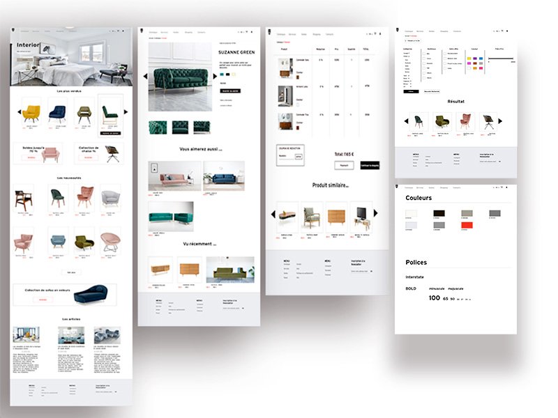 Maquette du site Interior (html)