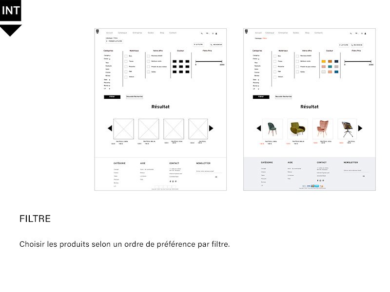 Maquette du site Interior (HTML)