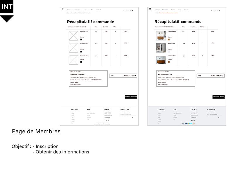 Maquette du site Interior (HTML)